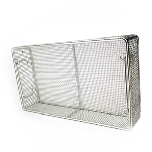 Panier de stérilisation en maille d'acier inoxydable avec couvercle, taille personnalisée, pour lavage médical - Product Image 6