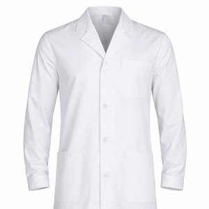 Bata de Laboratorio Blanca, Ropa de Trabajo Médica y de Laboratorio de Longitud Completa con Tela Premium para Comodidad Durante Todo el Día, Costuras Reforzadas Duraderas - Product Image 3
