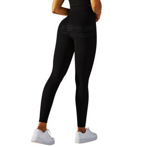 Leggings de Yoga de Cintura Alta para Mujer, de Spandex/Nylon, Control de Abdomen, Levanta Glúteos, Transpirables, de Secado Rápido, para Entrenamiento - Product Image 2