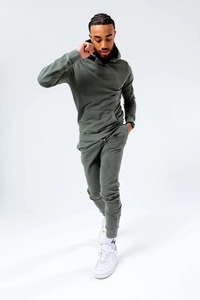 Conjunto Deportivo de Invierno para Hombre, con Capucha, de Poliéster/Algodón, Manga Corta, Elástico en Cuatro Direcciones, Cintura Elástica Ligera - Product Image 5