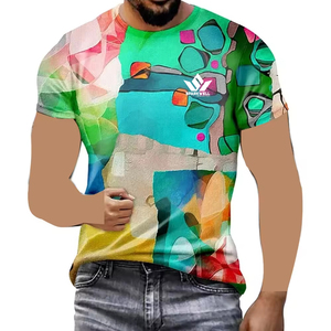 เสื้อยืดพิมพ์ลายทั้งตัว คอกลม แขนสั้น ระบายอากาศได้ดี น้ำหนักเบา ลายกราฟิกแบบซับลิเมชั่น สไตล์ลำลอง สำหรับเล่นกีฬา - Product Image 3
