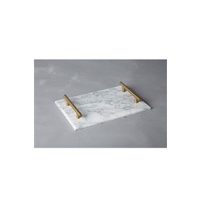 Plateau de service moderne pour hôtels, plateau de service en bois et résine pour table, rangement alimentaire, vaisselle, plateau de service, prix d'usine - Product Image 2