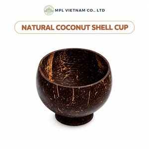 ชามและแก้วขนมหวานทำจากมะพร้าวธรรมชาติ ขนาด 400 มล. เป็นมิตรกับสิ่งแวดล้อม ผลิตด้วยมือ ใช้ซ้ำได้ พร้อมโลโก้สั่งทำ สำหรับเป็นของขวัญ ใช้ในบ้าน - Product Image 2