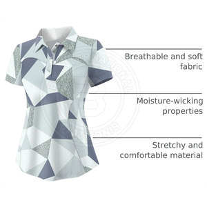 Polos de Golf para Mujer de Estilo Moderno, Diseñados con Material Transpirable y Ligero, y Ajuste Elástico Cómodo - Product Image 5