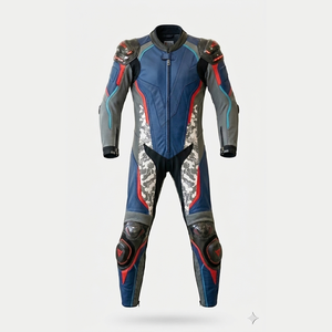 Traje de Motocicleta Impermeable, Cortavientos, Transpirable, de Secado Rápido, con Forro Térmico Extraíble de Cuero - Product Image 1