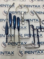 Nouvel ensemble complet d'instruments chirurgicaux ORL pour tonsillectomie et adénoïdectomie, en acier inoxydable, avec boîte, certifié CE, manuel inclus, Pentax
