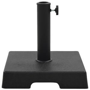 Base per Ombrellone da Patio in Poliresina Nera da 8 kg con Intarsi Decorativi - Product Image 2