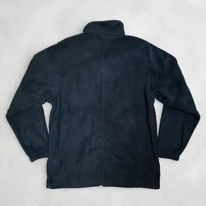 Veste zippée intégrale en polaire noire pour homme |   Veste en polaire à col haut avec poches zippées - Product Image 2