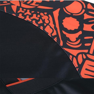 เสื้อฟุตบอลแขนยาวผู้ชาย คอวี พิมพ์ลายแบบซับลิเมชั่น ระบายเหงื่อได้ดี ทรงแอธเลติก แขนยาวเต็มตัว สีเขียว-น้ำเงิน ลายพิมพ์ - Product Image 3