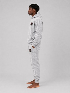 Ensemble de survêtement homme oversize délavé à l'acide, sweat à capuche et pantalon de jogging fuselé en mélange de coton doux, idéal pour l'entraînement et la détente - Product Image 2