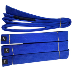 Cinturones de Entrenamiento Profesionales para Artes Marciales, Karate, BJJ, Taekwondo, Jiu Jitsu, con Logotipo Personalizado, Ajustables, de Poliéster/Algodón, Duraderos, OEM - Product Image 1