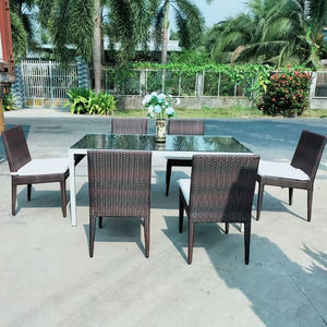PRCF-064 Juego de Comedor de Ratán Sintético Hecho a Mano, Fabricante de Muebles para Exteriores - Product Image 1