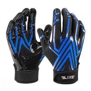 ELIXE SPORTS 2026 Custom Grip Football Receiver Gloves for Adults Kids Breathable Outdoor American Football <b>Adjustable</b> Wrist - Product Image 6