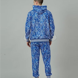 ชุดเซ็ตแทรคสูทผู้ชาย 2 ชิ้น เสื้อฮู้ดดี้ผ้าฝ้ายฟอกสีสไตล์วินเทอร์ และกางเกงจ็อกเกอร์ สตรีทแวร์ สปอร์ตแวร์ คุณภาพสูง พิมพ์โลโก้ตามสั่ง - Product Image 3