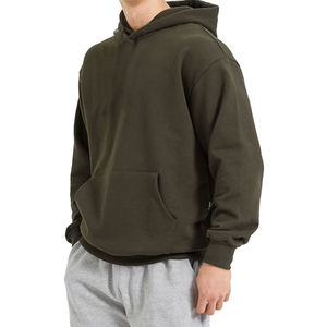 Acceptation de petites commandes, sweats à capuche pour hommes en coton français 100% de haute qualité, surdimensionnés, 370 g/m², vente en gros, personnalisables - Product Image 1