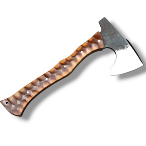 ขวานตีเปิดฝากระติ้งกลางแจ้งแบบเต็มด้าม คาร์บอนสตีล ยี่ห้อ Nordic Forge รุ่น Bearded  ด้ามไม้พะยูง  แบบ ODM ที่ปรับแต่งได้ - Product Image 2