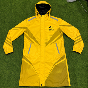 Veste de pluie longue à capuche imperméable personnalisée, réfléchissante, coupe-vent, respirante, pour le travail en extérieur, la pêche, la randonnée - Product Image 6