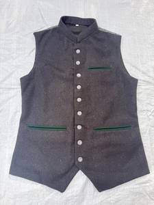 Gilet Trachten Traditionnel Bavarois Vintage pour Homme, Réversible, Respirant, Court, Boutonné, Automne, Fantaisie Oktoberfest 2026 - Product Image 5