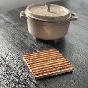 Design personnalisé fait à la main écologique carré en bois plateau de service en bois d'acacia motif zig zag salle à manger décoration de table salade fruits - Product Image 3