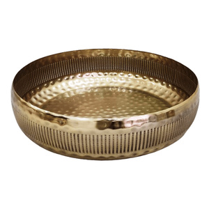 Moderno Tazón para Servir de Acero Inoxidable Hecho a Mano - Vajilla Dorada Pulida de Primera Calidad - Contenedor de Lujo para Ensaladas y Frutas, Apto para Alimentos, Ideal para Fiestas - Product Image 1