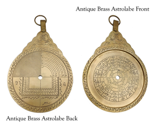 Astrolabio Árabe Colgante de Latón, Decorativo, Estilo Vintage, Astrolabio Árabe Histórico, Decoración Científica para el Hogar - Product Image 3