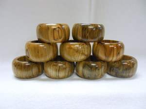 Meilleures ventes : Anneaux de serviette en bois d'acacia, porte-serviettes en bois pour fêtes, réceptions de mariage, réunions de famille - Product Image 6