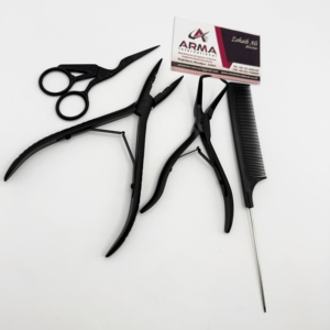 Professional <b>Beads</b> Removal Hair Extension Plier and 2 Hole Plier For Multi Purpose with Comb Hair Extension <b>Kit</b> with Logo - Product Image 2