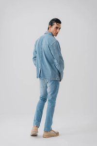 2026 Men's Cotton <b>Denim</b> Jackets Casual Clothing Jackets & <b>Coats</b> Plus Size Custom High Quality Jacket for Men OEM Serviced - Product Image 2