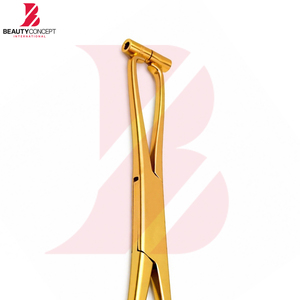 Pinza Pennington Chapada en Oro de Primera Calidad, Pinza para Perforaciones Corporales de Acero Inoxidable, Herramienta Quirúrgica Profesional - Product Image 3
