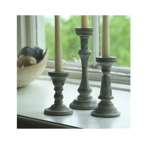 Porte-bougie en bois artisanal de qualité supérieure avec impression typographique, conçu pour Noël et la décoration moderne de la maison - Product Image 3