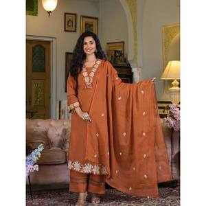 Ensemble haut et bas confortable taille XL pour les fêtes avec un dupatta chic - Product Image 4
