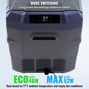 Frigorifero Portatile per Auto a Doppia Zona 12/24V, 39L, Intervallo Regolabile 4-68F, 100% Compatibile con Auto - Product Image 5