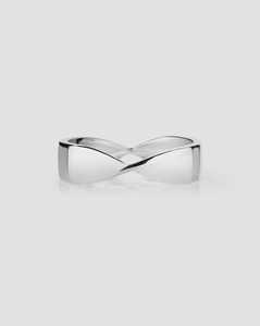 Custom 14K 18K Solid Gold 5mm Twisted Wedding Band Everyday Modern Statement Minimalist Chunky <b>Stacking</b> <b>Ring</b> for Women Wholesale - Product Image 1