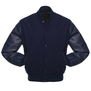 <b>Men's</b> High Quality Letterman Varsity <b>Jacket</b> Wool Body Genuine Leather Embroidery Decoration <b>Smart</b> Stylish Winter Wear Sleeves - Product Image 2