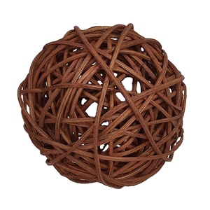 ลูกบอลหวายสานงานแฮนด์เมดทรงกลมสวยสำหรับตกแต่งงานแต่งงานจัดดอกไม้ตกแต่งบ้านขนาด7ซม. - Product Image 6