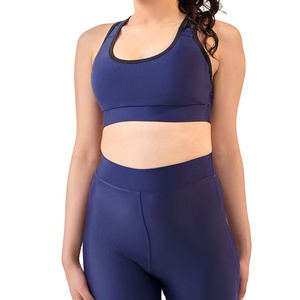 Women's Lightweight High Support Yoga Sports Bra Breathable Quick Dry Solid Color Spandex/Polyester Fabric Customizable Sizes - Product Image 1
