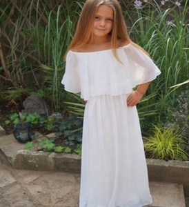 Marwin — robe de mariage blanche, tunique très mignonne et confortable, avec manches chauve-souris, épaules dénudées, tenue parfaite pour les saisons de mariage, nouvelle Collection, - Product Image 2