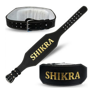 Cinturón de Gimnasio de Cuero Resistente para Fitness, Cinturón de Soporte Ajustable para Entrenamiento de Fuerza y Culturismo - Product Image 1