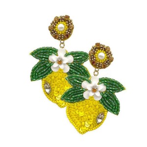 <b>Bee</b> bottle seed beads embroidery wine bottle earrings Cocktail beaded Statement bottle earring for women and girls - Product Image 6