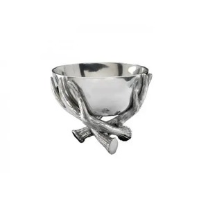 Tazón de Metal de Alta Calidad para Servir Alimentos con Acabado Plateado de Lujo, Ideal para Postres Elegantes y Comidas en Restaurantes - Product Image 3