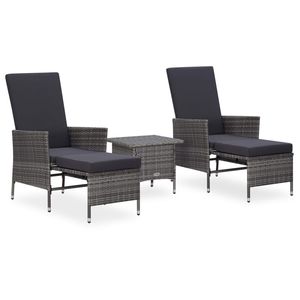 Set Lounge da Giardino Grigio - Product Image 1