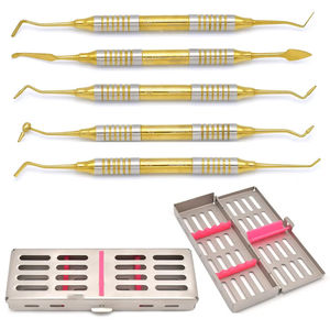 Kit d'instruments dentaires en composite titane pour placement de résine avec cassette de stérilisation autoclavable - Product Image 1