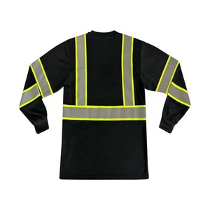 เสื้อยืดนิรภัยคอกลม ระดับ 2 ANSI กันน้ำ พิมพ์โลโก้ได้ตามต้องการ สำหรับผู้ชาย ใช้ในงานก่อสร้างและงานกลางแจ้ง - Product Image 2