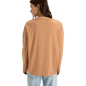 Camiseta de Lona de Manga Larga de Alta Calidad con Silueta Holgada, Tejido Suave Transpirable y de Secado Rápido para Uso Diario Informal - Product Image 3