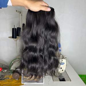 Precio barato al por mayor 100% Paquetes de cabello ondulado natural crudo/Tape-In/ I-Tip Top Proveedor de cabello natural - Product Image 1