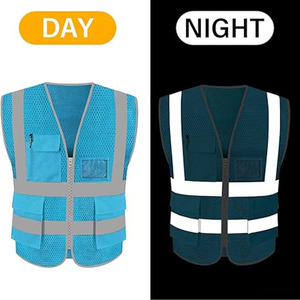 Chaleco de seguridad personalizable con múltiples bolsillos, ropa reflectante impermeable, venta al por mayor de fábrica pakistaní, subido por Dress Sports - Product Image 5