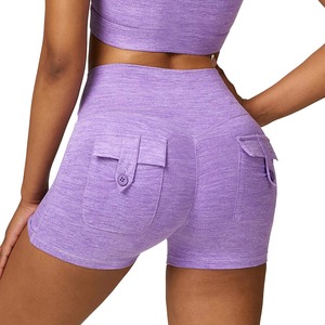 Shorts Deportivos para Mujer, Personalizados al por Mayor, con Logotipo Personalizado, Transpirables, Lavados, Ecológicos, para Gimnasio, Running, Yoga y Fitness - Product Image 1