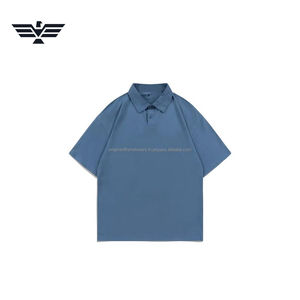 เสื้อเชิ้ตแขนสั้นผู้ชายสีพื้นลำลองสำหรับฤดูร้อน ผ้ากันยับ กระเป๋าปักลาย สไตล์ไฮสตรีท ผ้าฝ้ายถัก 100% - Product Image 4