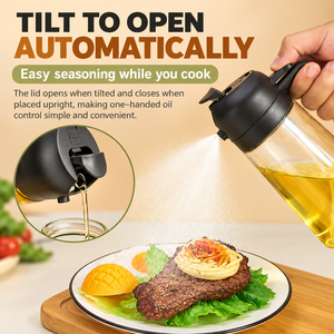 Offre Spéciale : Pulvérisateur et Distributeur d'Huile 2-en-1 en Verre – Bouteille Vaporisateur d'Huile d'Olive pour Cuisine, Friteuse à Air, Barbecue – Gadget de Cuisine - Product Image 6