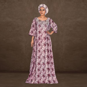Kaftan Modeste en Rayonne à Imprimé Numérique pour l'Aïd – Tissu Doux et Respirant, Silhouette Maxi Fluide, Manches Décontractées, Élégant - Product Image 3